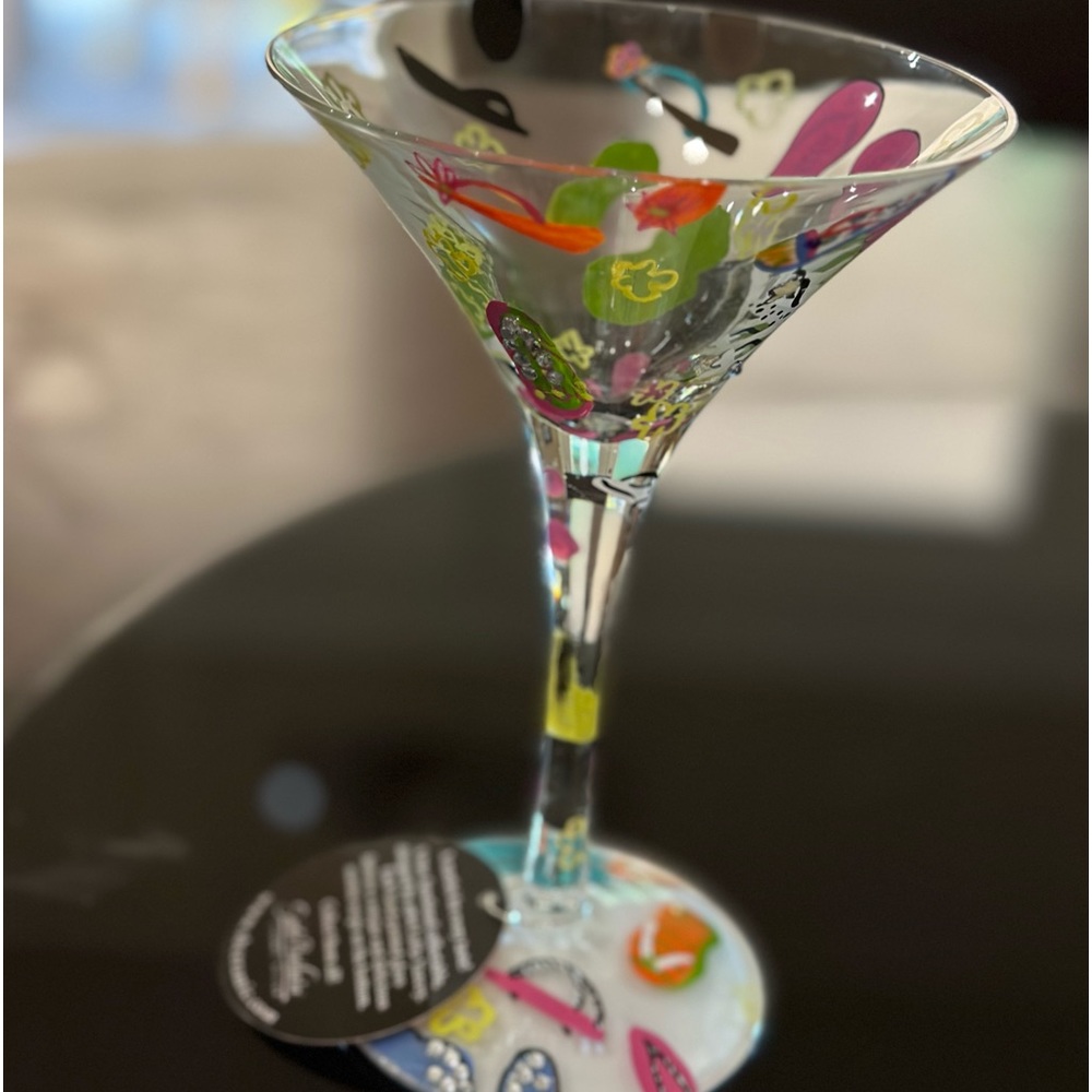 Lolita flip flops martini glass
